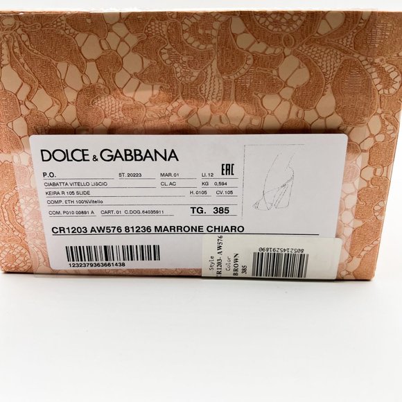 Dolce & Gabbana 105mm Crisscross Elegant Leather Slide Mules - Picture 2 of 15